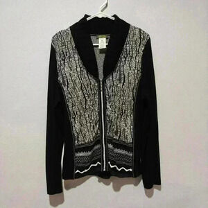 Dolcezza XL Jacket Zip Up Vintage Aztec Tribal Y2K,